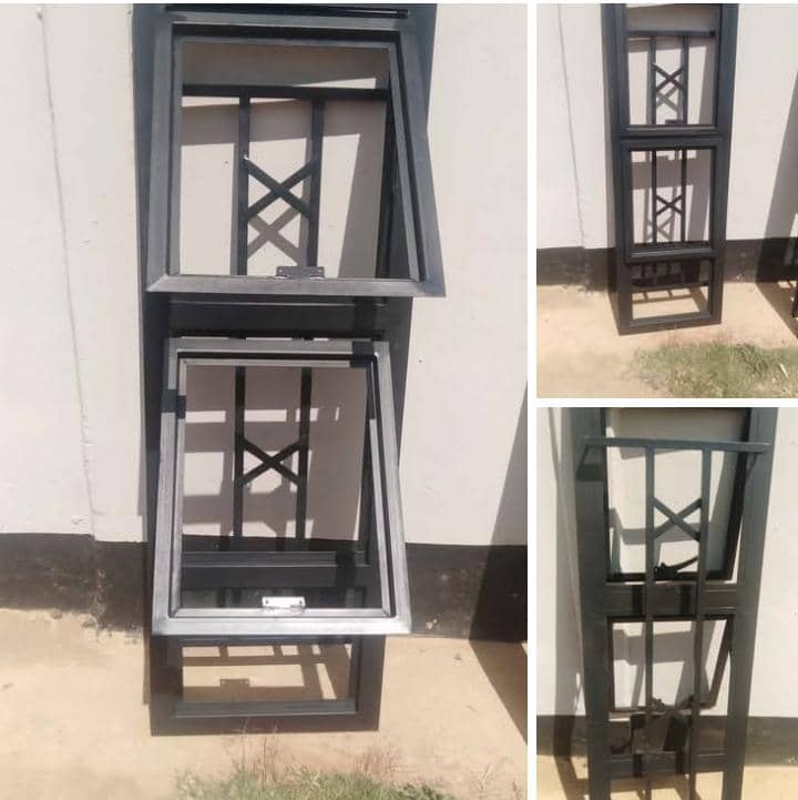 Illustration of aluminum window installation