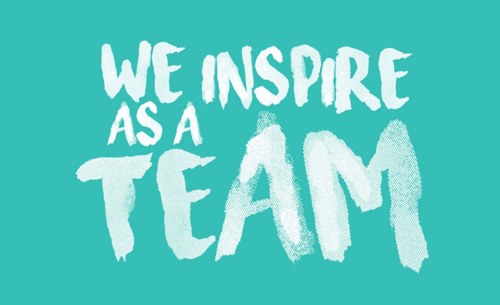 Illustration of a construction team working together